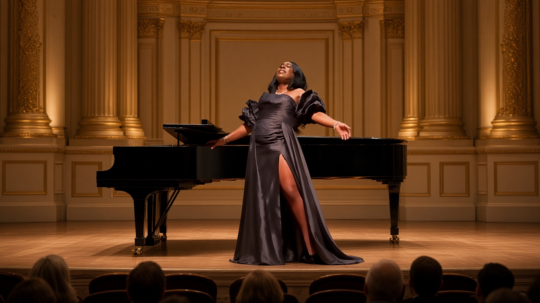 Xavier Williams performing on a concert stage